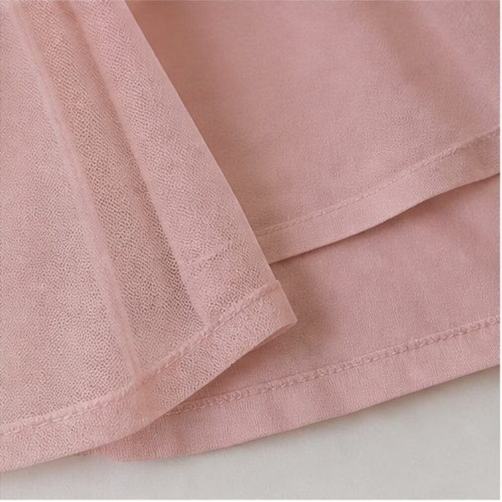 Blush Ruffle Blouse - Picture 6 of 6